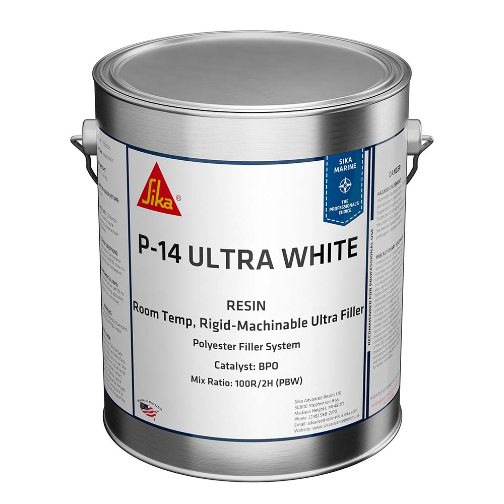 Sika SikaBiresin AP014 Polyester Fairing Compound White Gallon Can BPO Hardener Required 606126