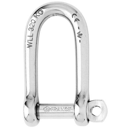 Wichard SelfLocking Long D Shackle  Diameter 4mm  532 01211