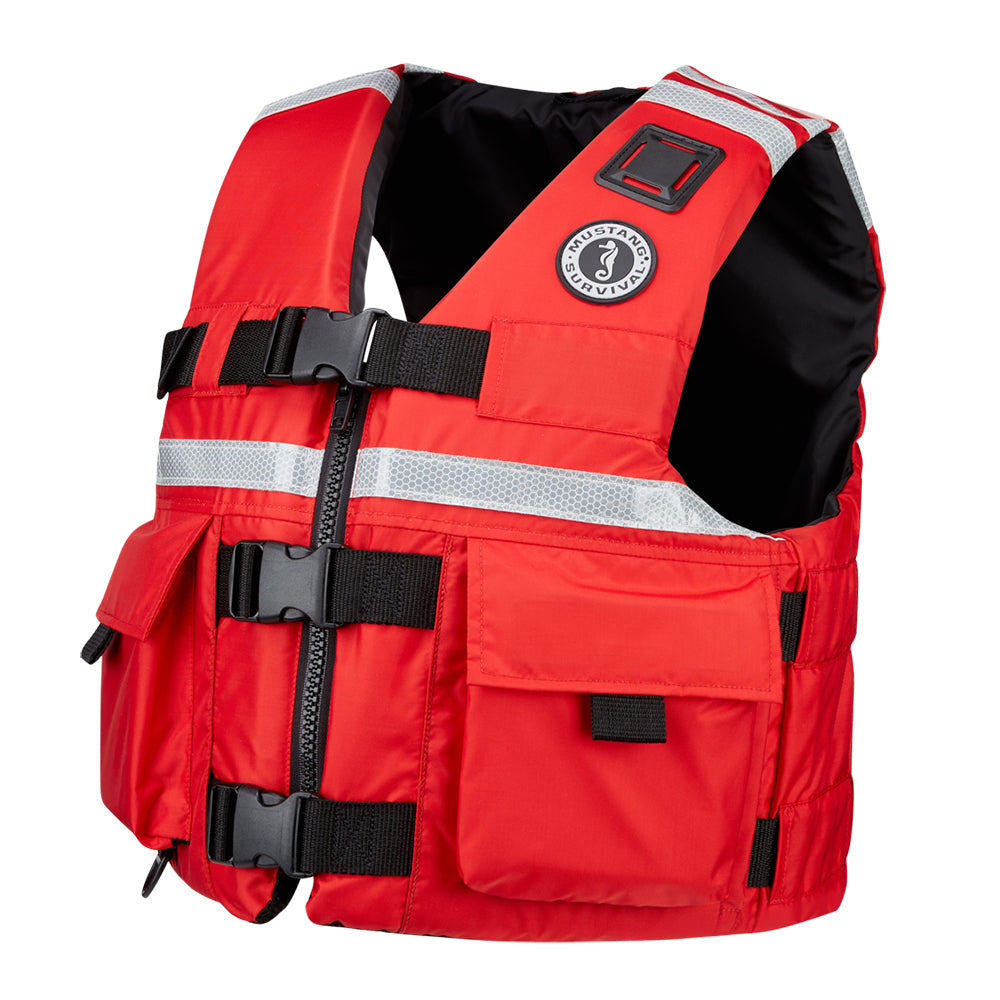 Mustang SAR Vest wSOLAS Reflective Tape  Red  XXXL MV56064XXXL216