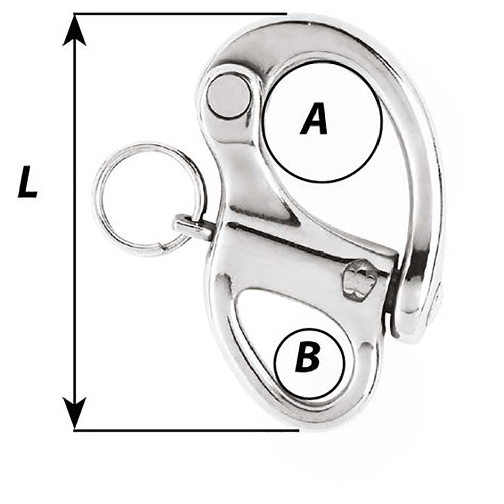 Wichard 138 Snap Shackle wFixed Eye  35mm 02470