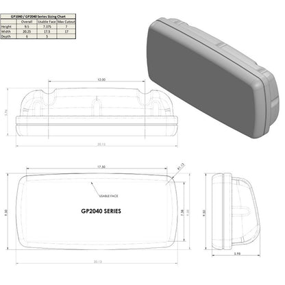 NavPod SystemPod PreCut fRaymarine Axiom 9Axiom 9 on Right  1 Instrument 36 hole on Left f12 Wide Guard GP204016