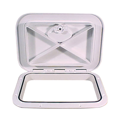 Beckson 11 x 15 Flush Hatch White  ASA Material  Acrylonitrile Styrene Acrylate HT1115AW