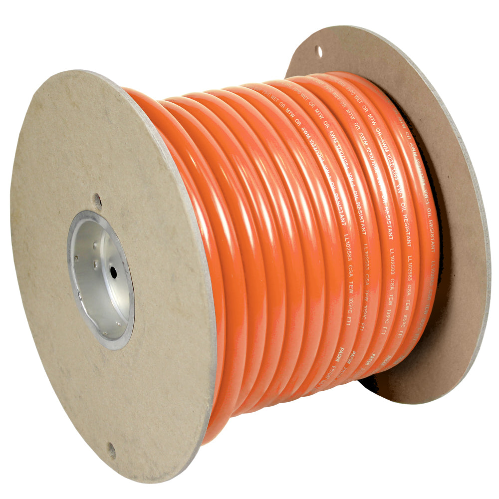 Pacer Orange 6 AWG Battery Cable  100 WUL6OR100