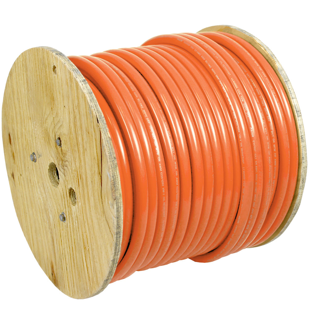 Pacer Orange 6 AWG Battery Cable  250 WUL6OR250
