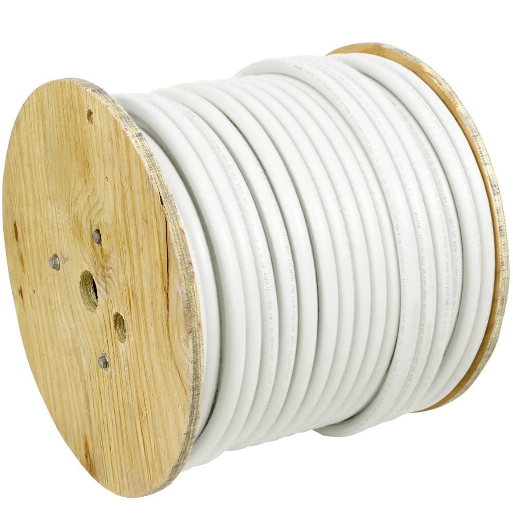 Pacer White 6 AWG Battery Cable  250 WUL6WH250