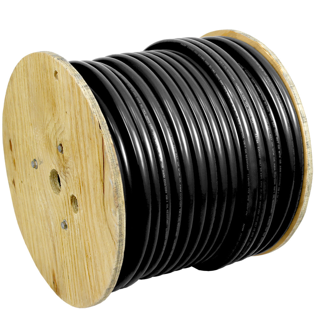 Pacer Black 20 AWG Battery Cable  250 WUL20BK250