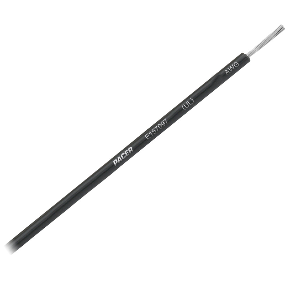 Pacer Black 12 AWG Primary Wire  25 WUL12BK25