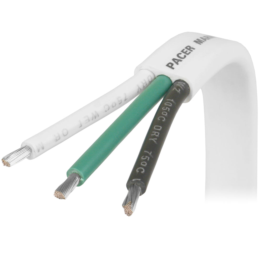 Pacer 163 AWG Triplex Cable  BlackGreenWhite  1000 W1631000
