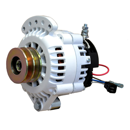 Balmar Alternator 120 AMP 12V 12 Single Foot Spindle Mount Dual Vee Pulley wIsolated Ground 621120DV