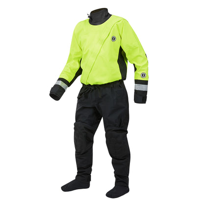 Mustang MSD576 Water Rescue Dry Suit  Fluorescent Yellow GreenBlack  XL MSD57602251XL101