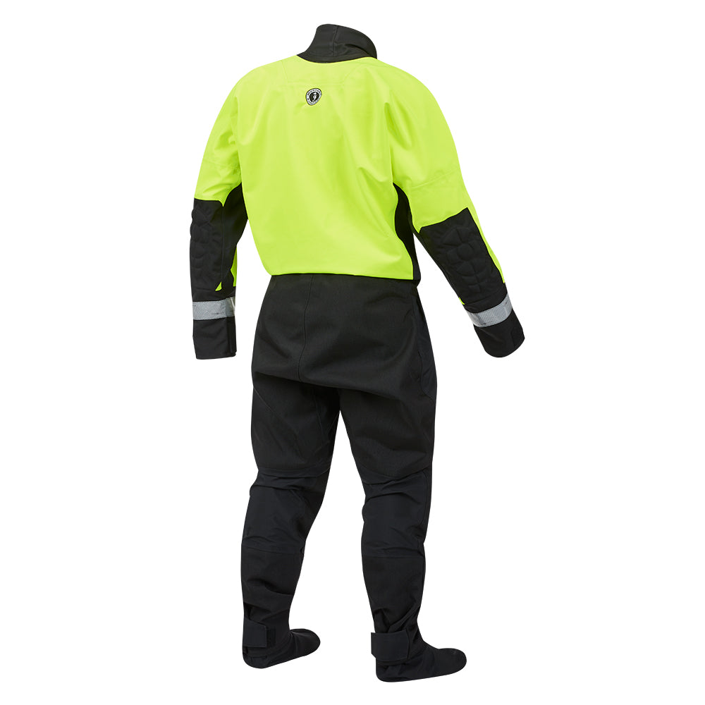 Mustang MSD576 Water Rescue Dry Suit  Fluorescent Yellow GreenBlack  XL MSD57602251XL101