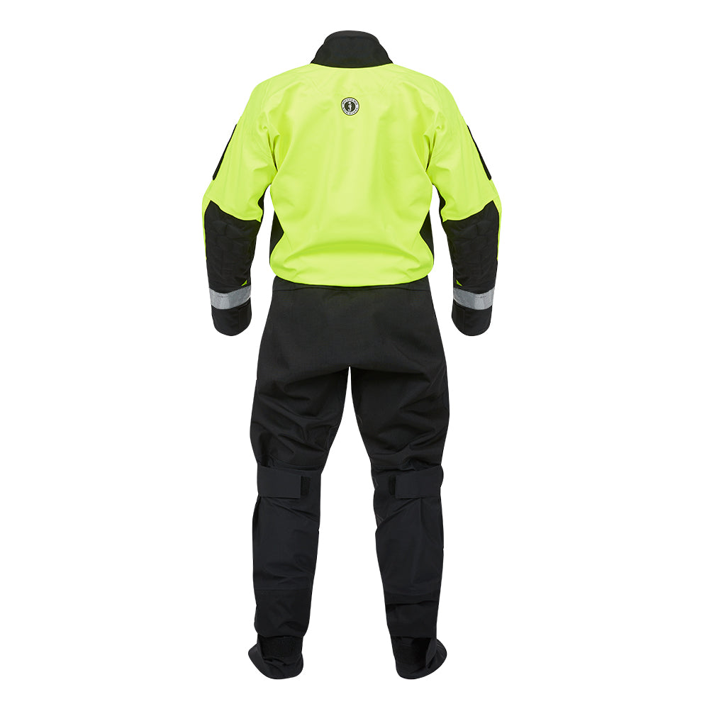 Mustang Sentinel Series Water Rescue Dry Suit  Fluorescent Yellow GreenBlack  Large 1 Long MSD62403251L1L101
