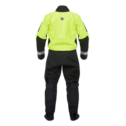 Mustang Sentinel Series Water Rescue Dry Suit  Fluorescent Yellow GreenBlack  Large 1 Long MSD62403251L1L101