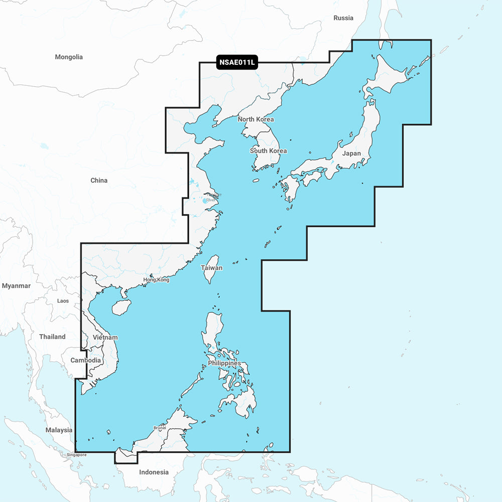 Garmin Navionics NSAE011L  China Sea  Japan  Marine Chart 010C121420