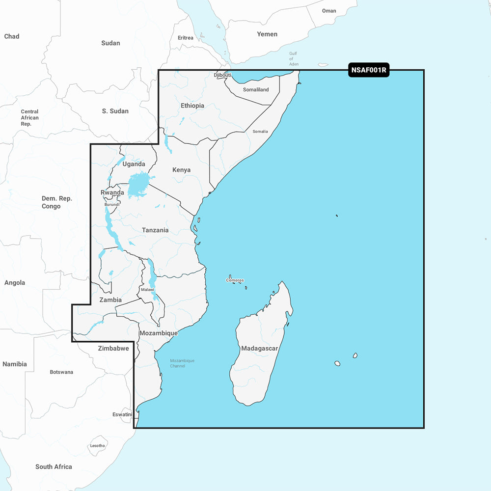 Garmin Navionics NSAF001R  Africa East  Marine Chart 010C122420