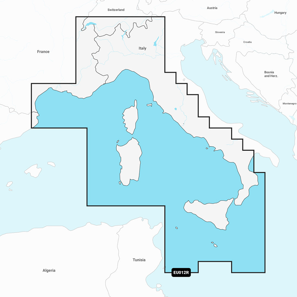 Garmin Navionics NSEU012R  Mediterranean Sea Central West  Marine Chart 010C123820