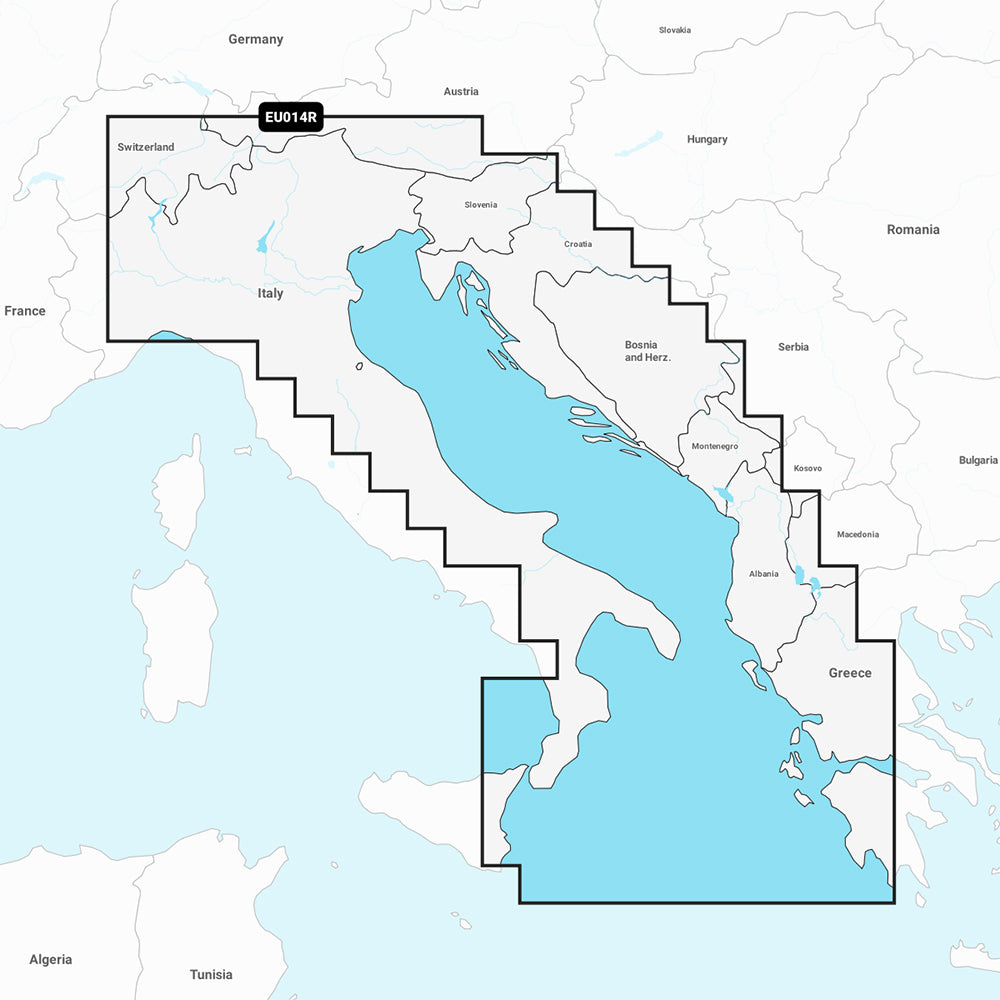 Garmin Navionics NSEU014R  Italy Adriatic Sea  Marine Chart 010C123920