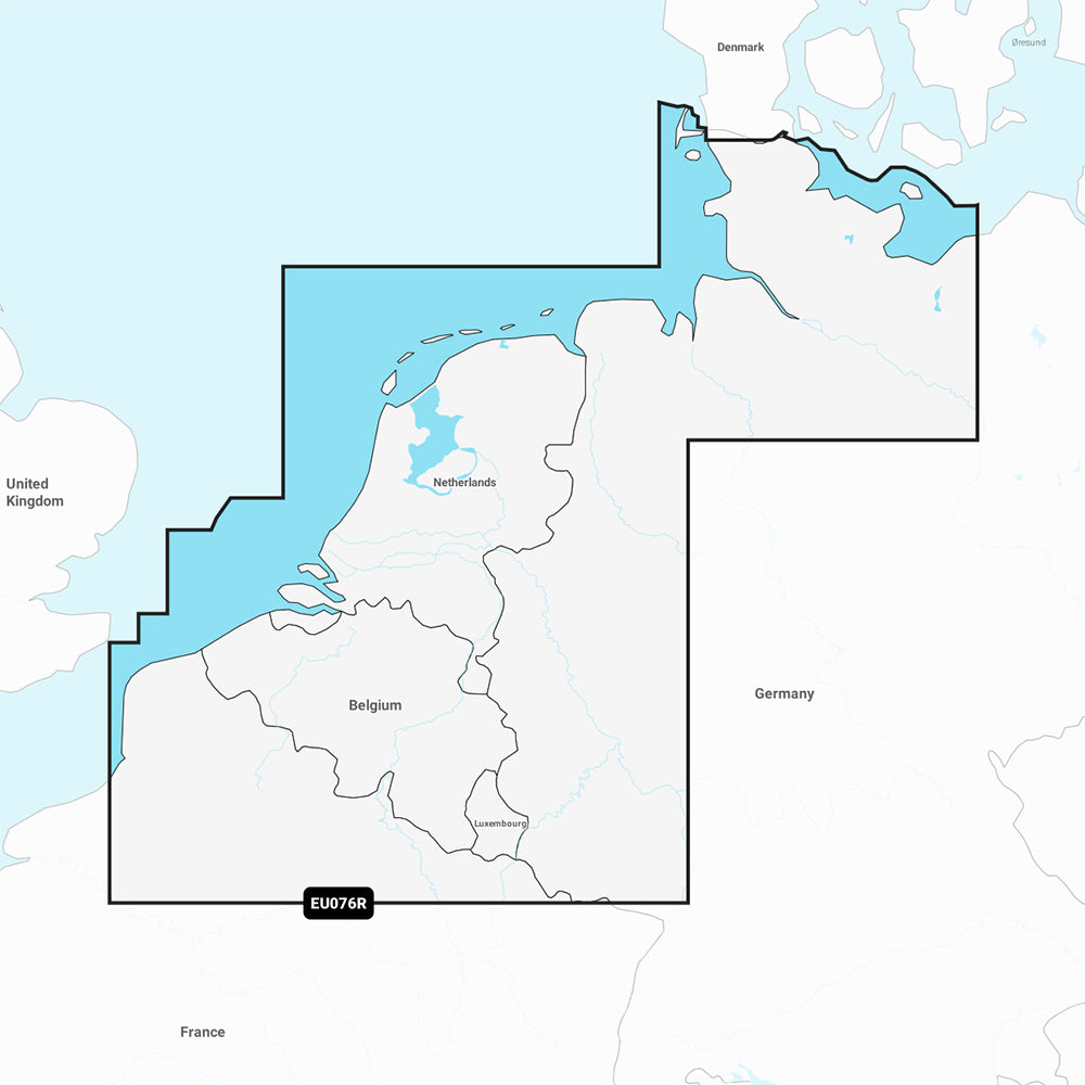 Garmin Navionics NSEU076R  Benelux  Germany West  Marine Chart 010C124220