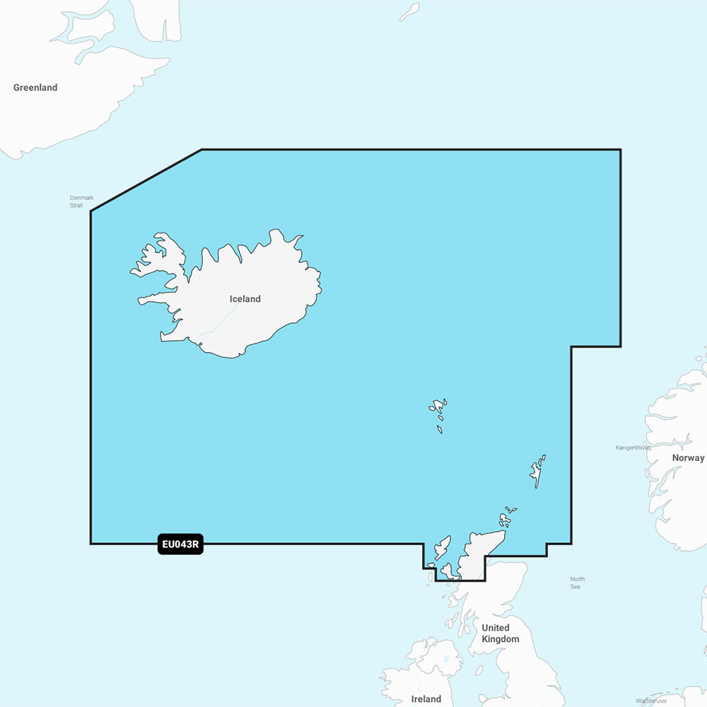 Garmin Navionics NSEU043R  Iceland to Turkey  Marine Chart 010C124620