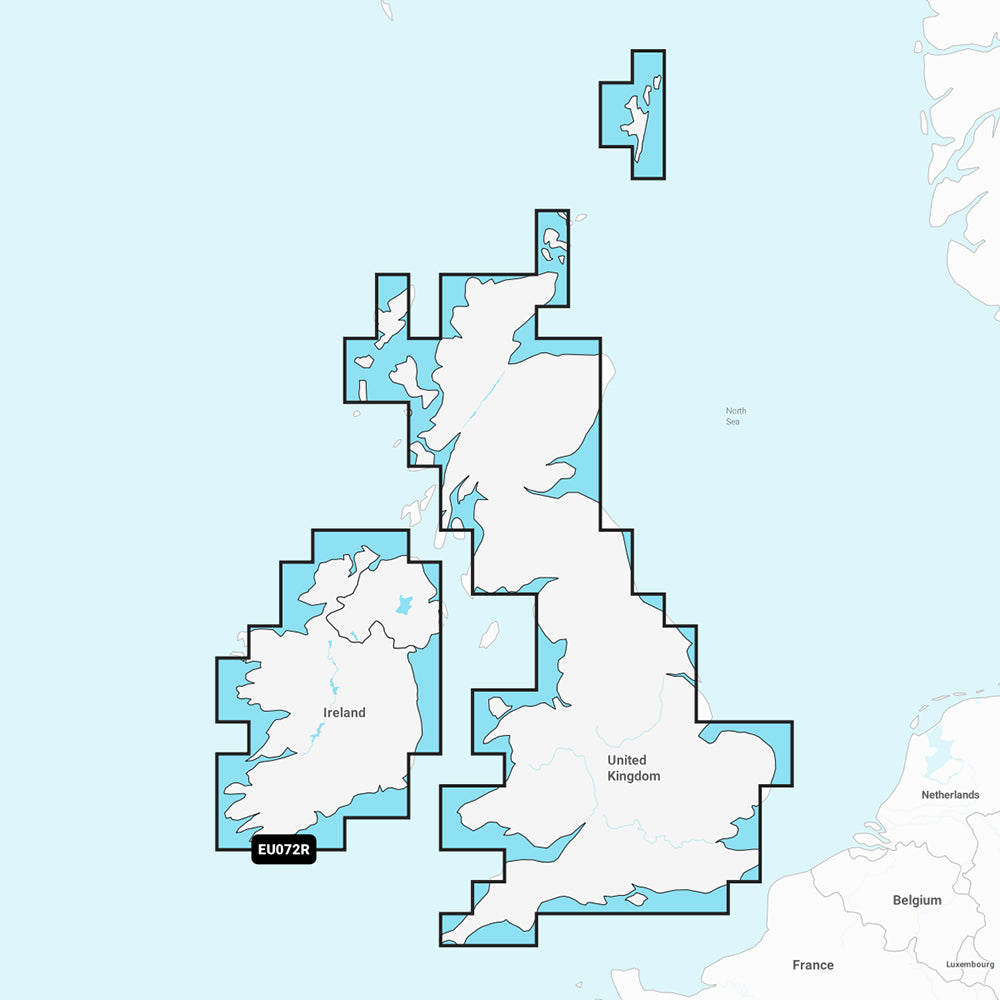Garmin Navionics NSEU072R  UK  Ireland Lakes  Rivers  Marine Chart 010C126720