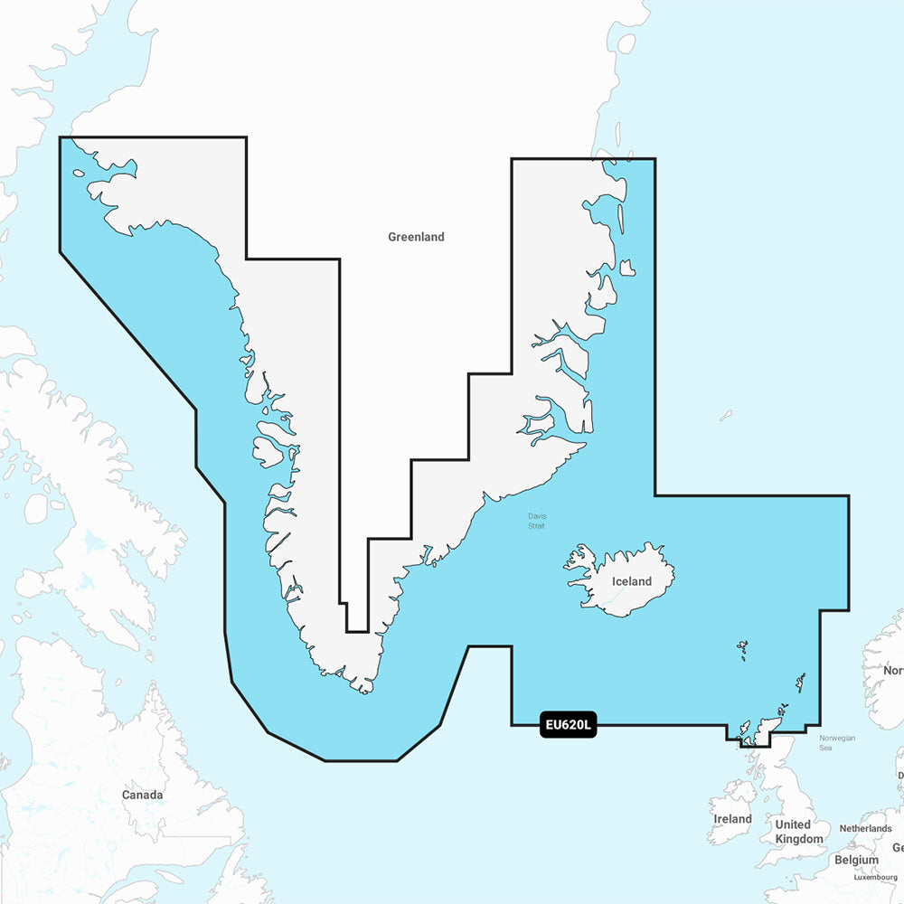 Garmin Navionics NSEU602L  Greenland  Iceland  Marine Chart 010C127020