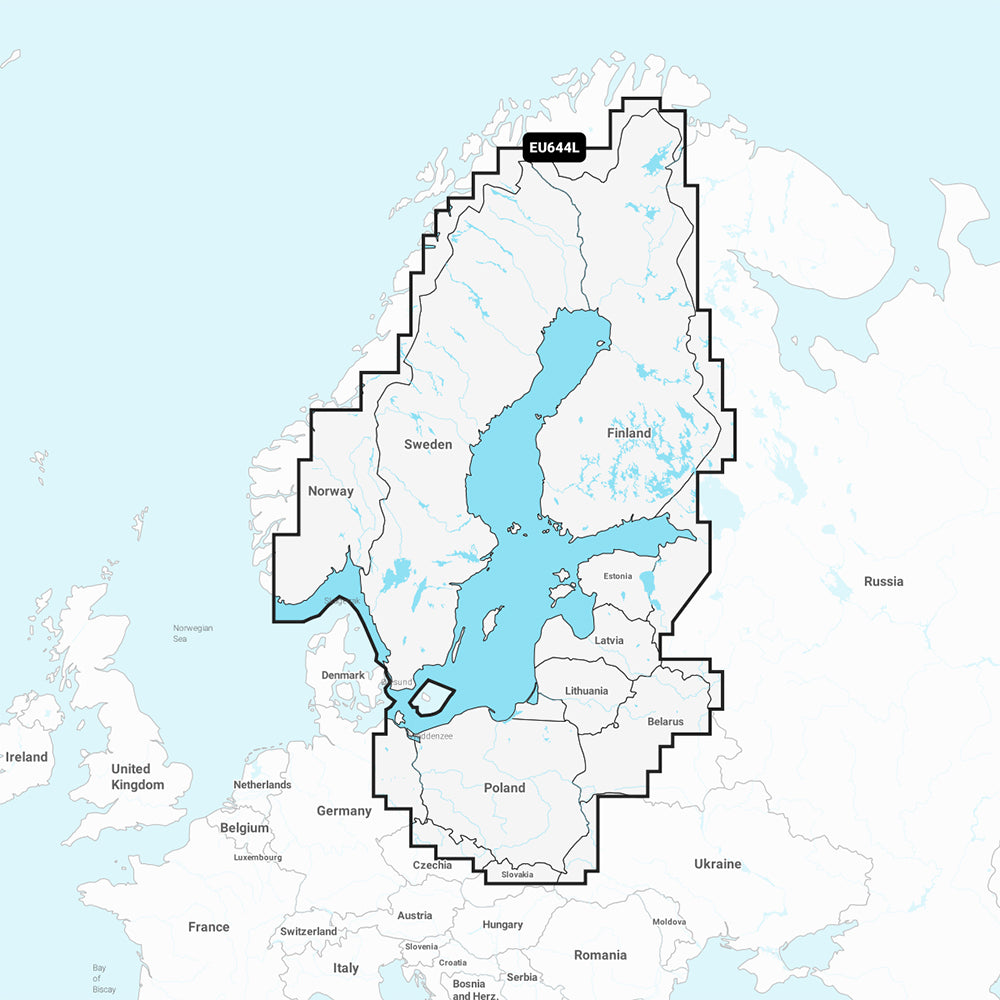 Garmin Navionics NSEU644L  Baltic Sea  Marine Chart 010C127320