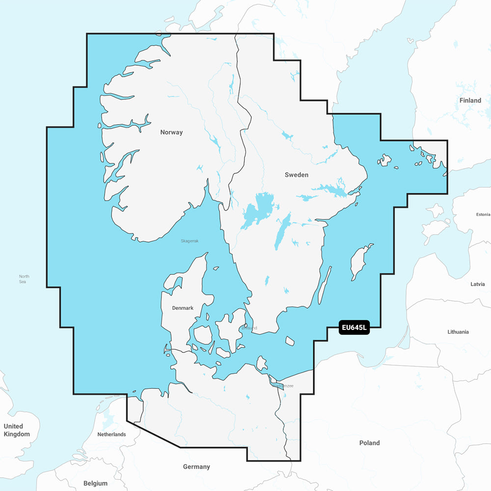 Garmin Navionics NSEU645L  Skagerrak  Kattegat  Marine Chart 010C127420