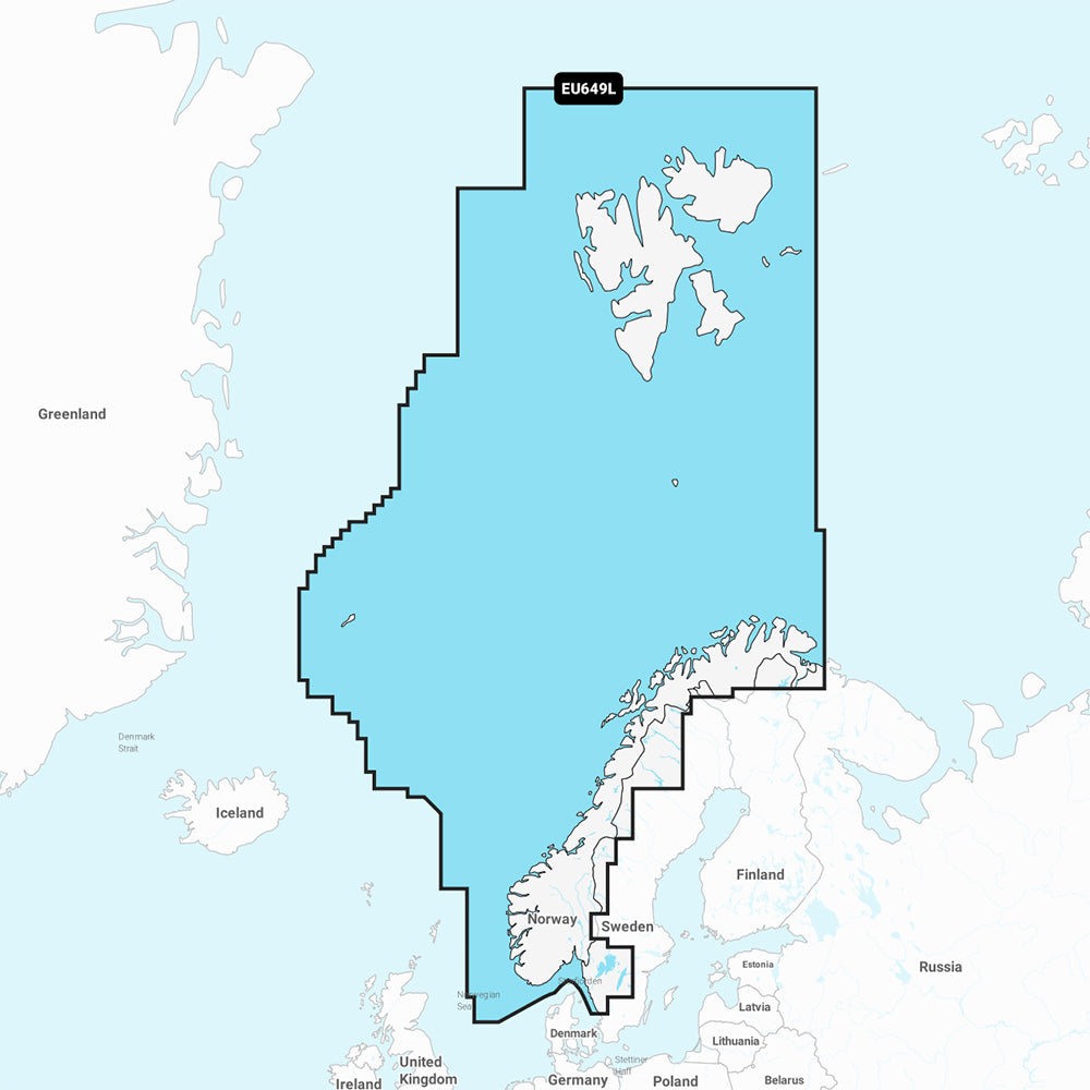 Garmin Navionics NSEU649L  Norway  Marine Chart 010C127620