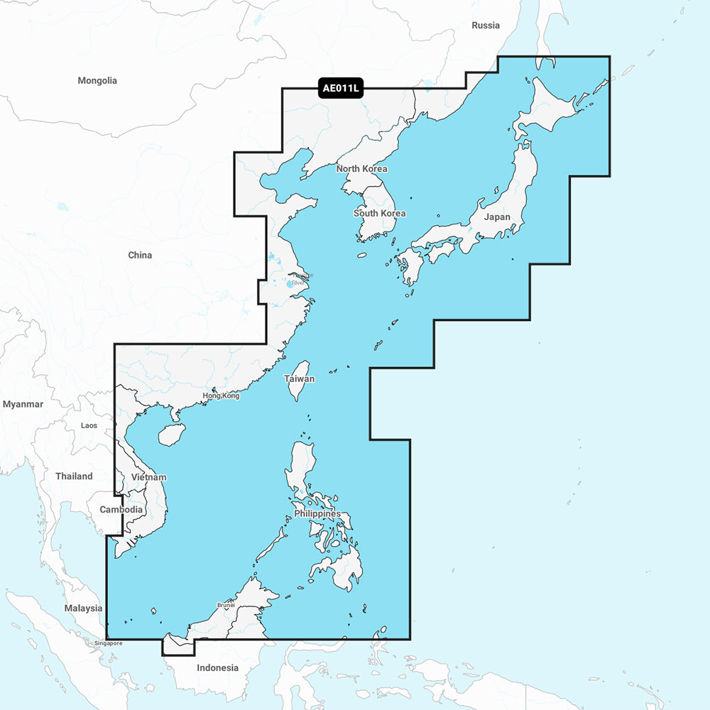 Garmin Navionics Vision NVAE011L  China Sea  Japan  Marine Chart 010C121400