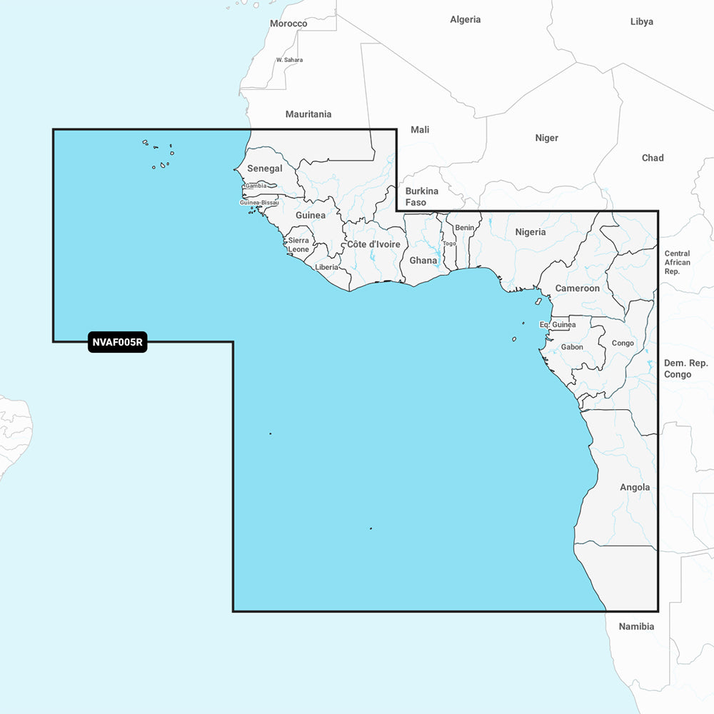 Garmin Navionics Vision NVAF005R  Africa West  Marine Chart 010C122600