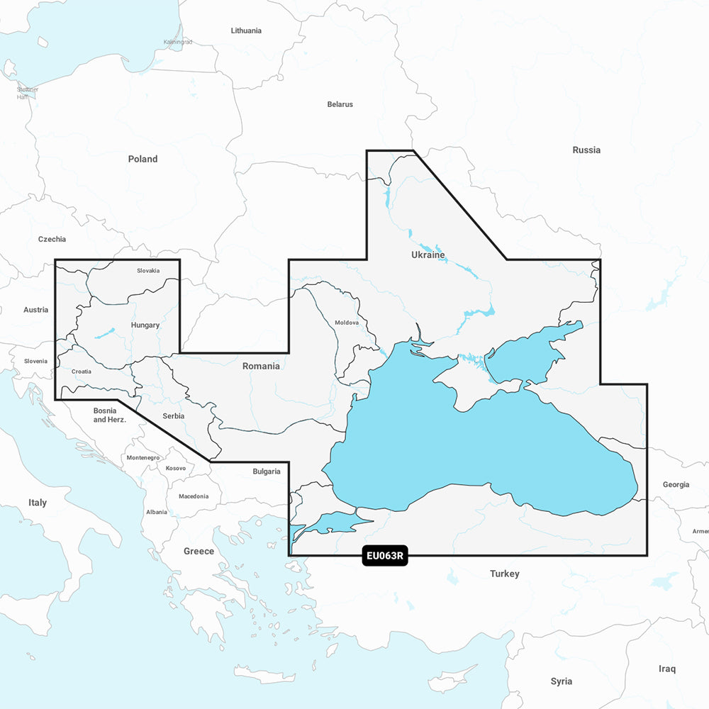 Garmin Navionics Vision NVEU063R  Black Sea  Azov Sea  Marine Chart 010C125800