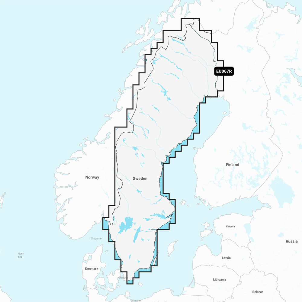 Garmin Navionics Vision NVEU067R  Sweden Lakes  Rivers  Inland Marine Chart 010C126200
