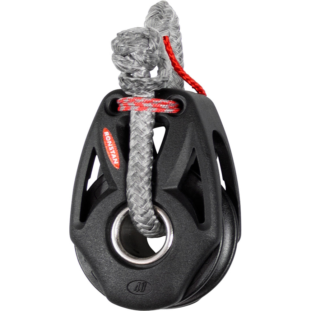 Ronstan Series 40 Orbit Single Rotating Snatch Block wBecket  Lashing Option RF48109
