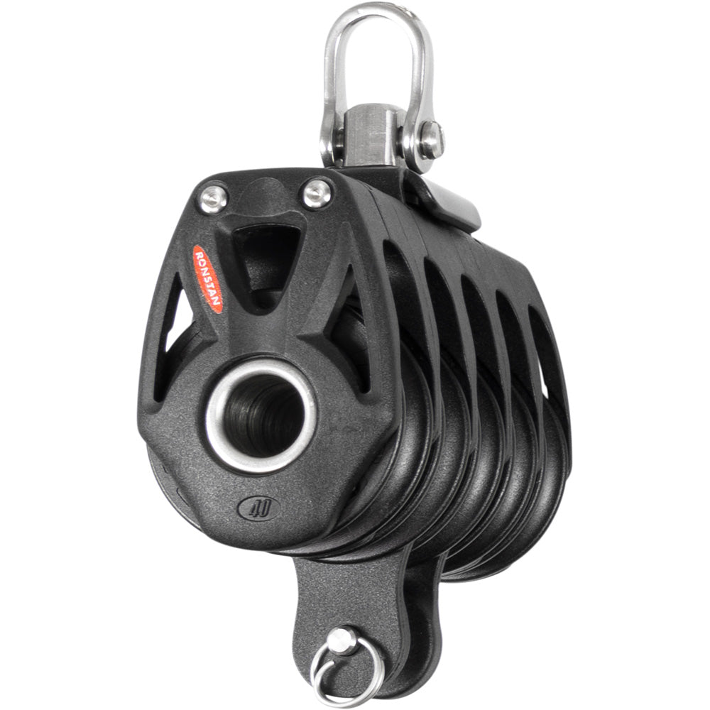 Ronstan Series 40 Orbit BB Quin Block wBecket  Swivel Shackle RF48510
