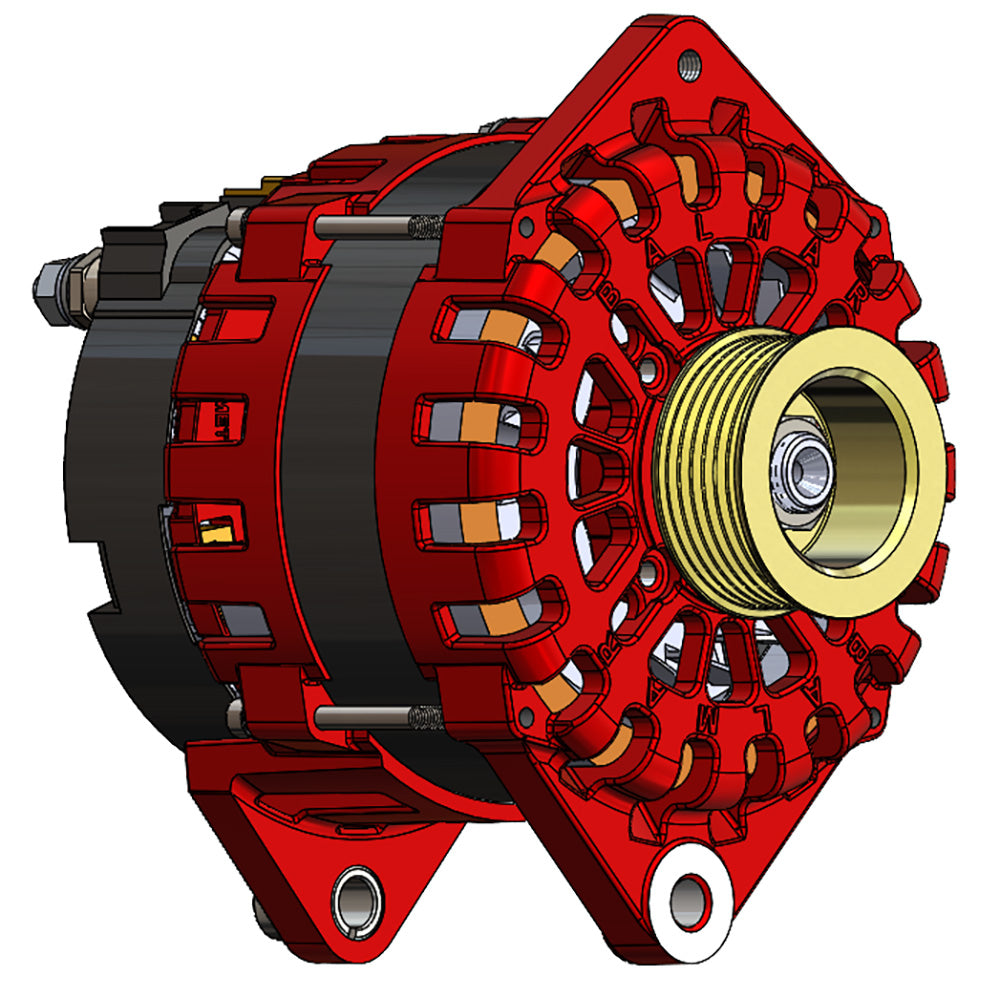 Balmar Alternator 250 AMP 12V 315 Dual Foot Saddle K6 Pulley f Yanmar Commmon Rail Engines XTCR250K6