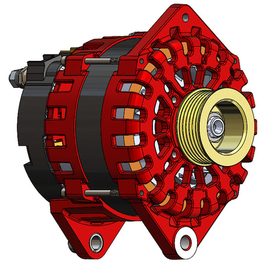 Balmar Alternator 250 AMP 12V 315 Dual Foot Saddle K6 Pulley f Yanmar Commmon Rail Engines XTCR250K6