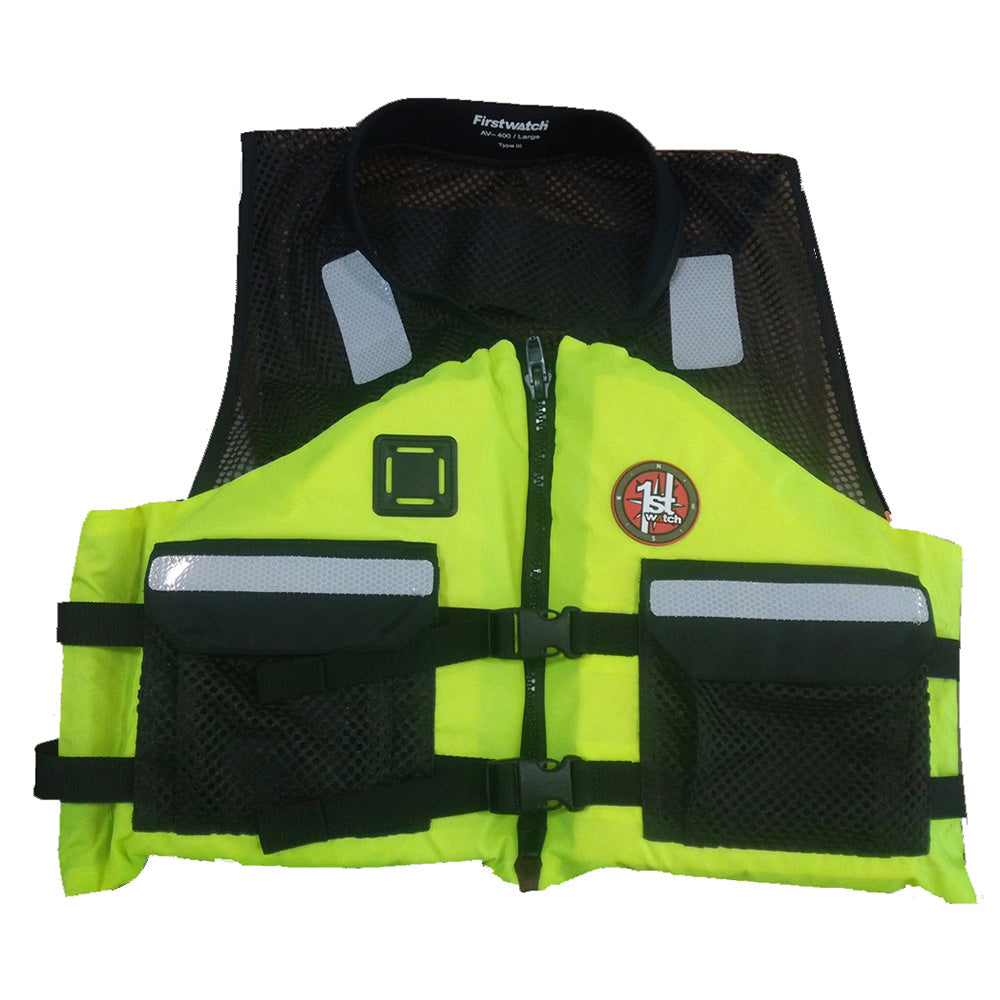 First Watch AV5001 Crew Vest  HiVis Yellow  2XL3XL AV5001HV2XL3XL
