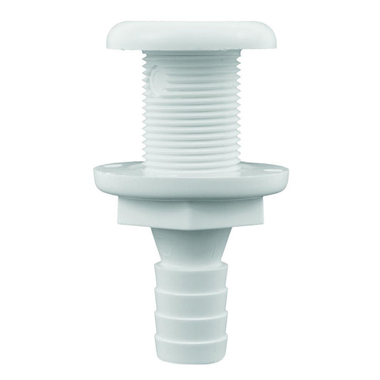 Attwood White Plastic ThruHull Fitting  58 Inner Diameter 38723