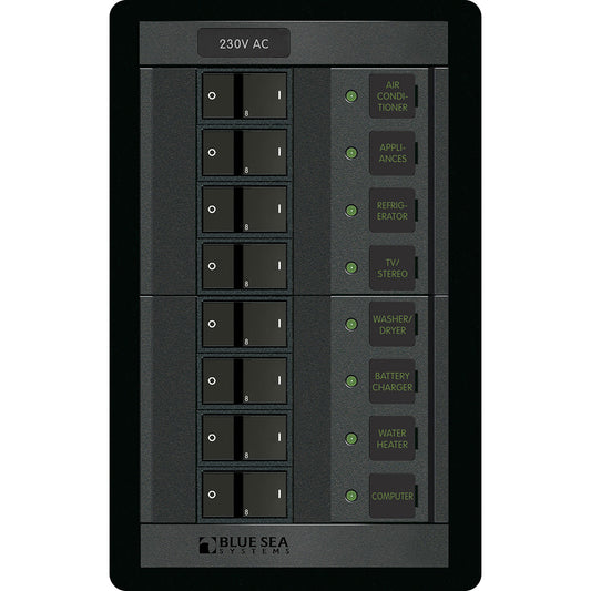 Blue Sea 230 Volt AC 8 Position 360 Panel 1229